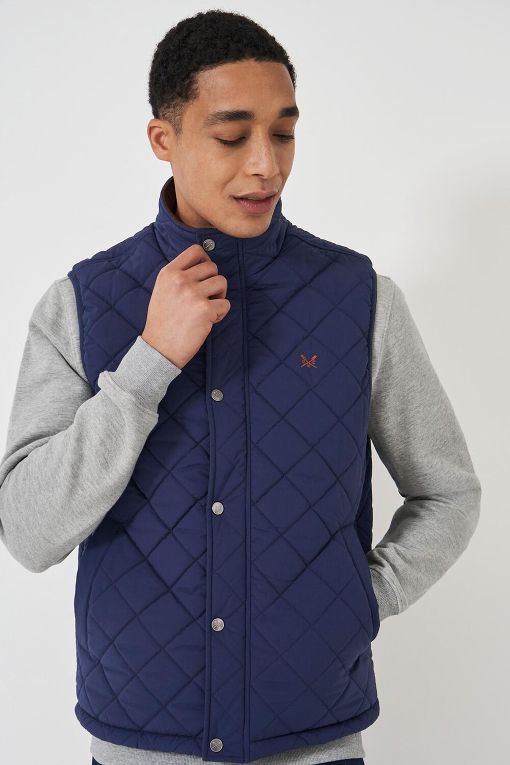 

Одежда экипажа стеганая гильотина Crew Clothing Company, синий