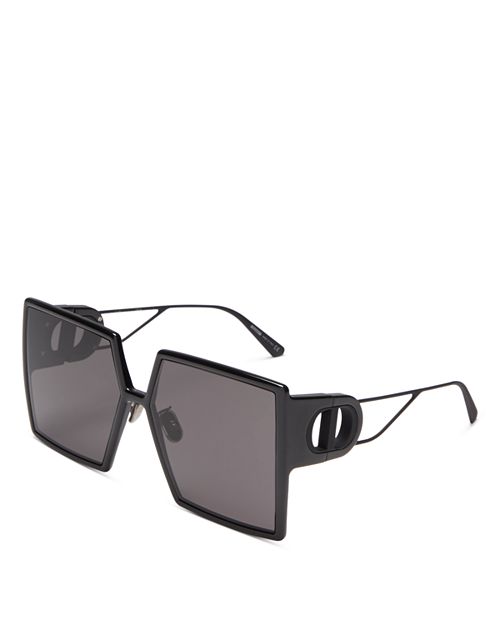 30Montaigne SU квадратные солнцезащитные очки, 58 мм DIOR, цвет Black