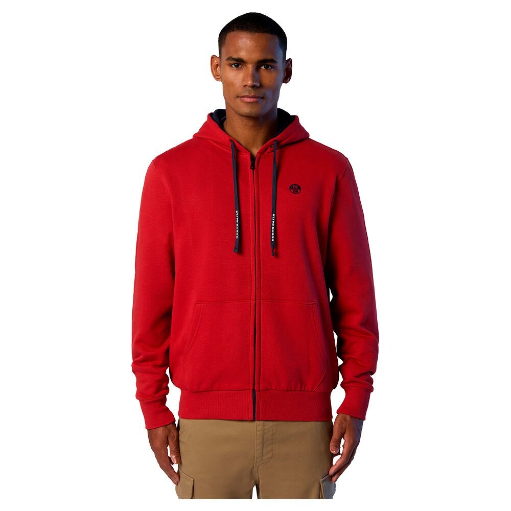 

Свитер North Sails Logo Full Zip, красный