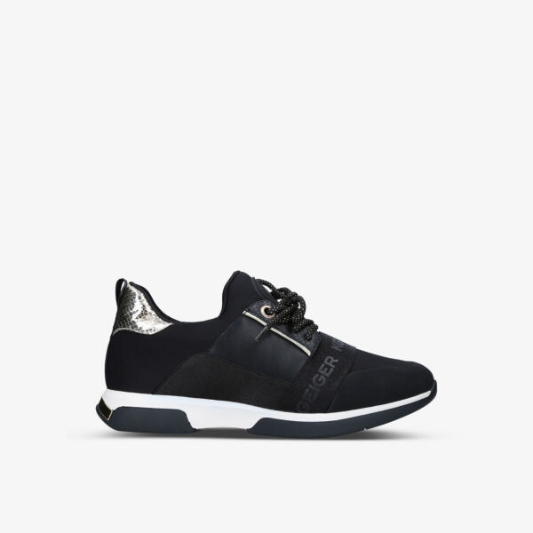

Веганские кроссовки Leo2 с тиснением под змею Kg Kurt Geiger, черный