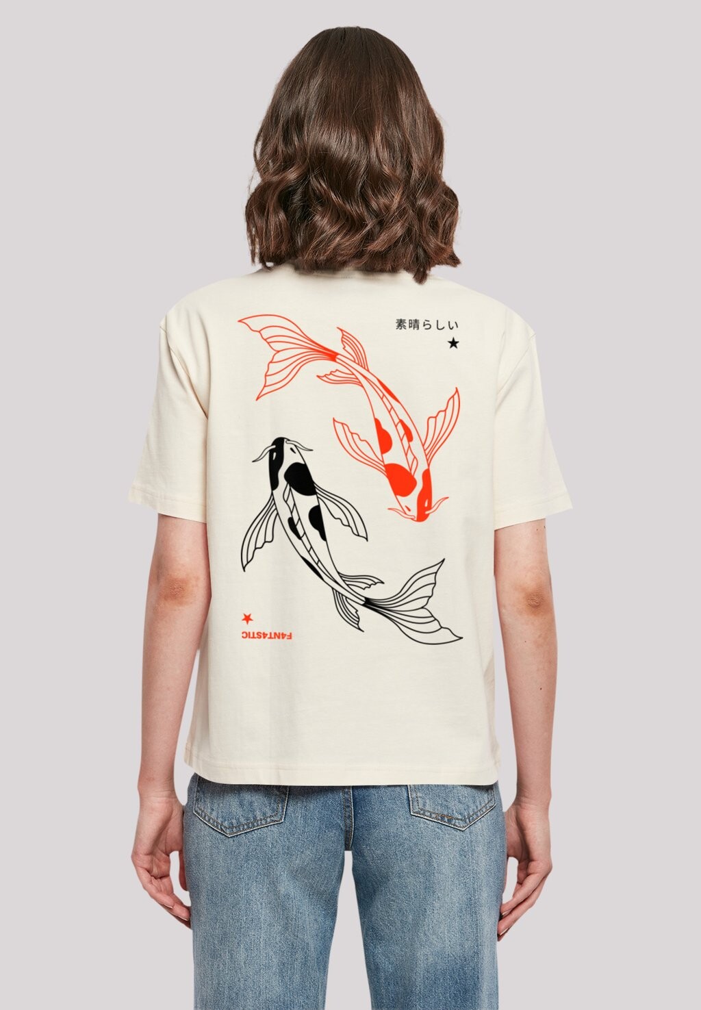 

Футболка с принтом KOI KARPFEN JAPAN F4NT4STIC, цвет whitesand