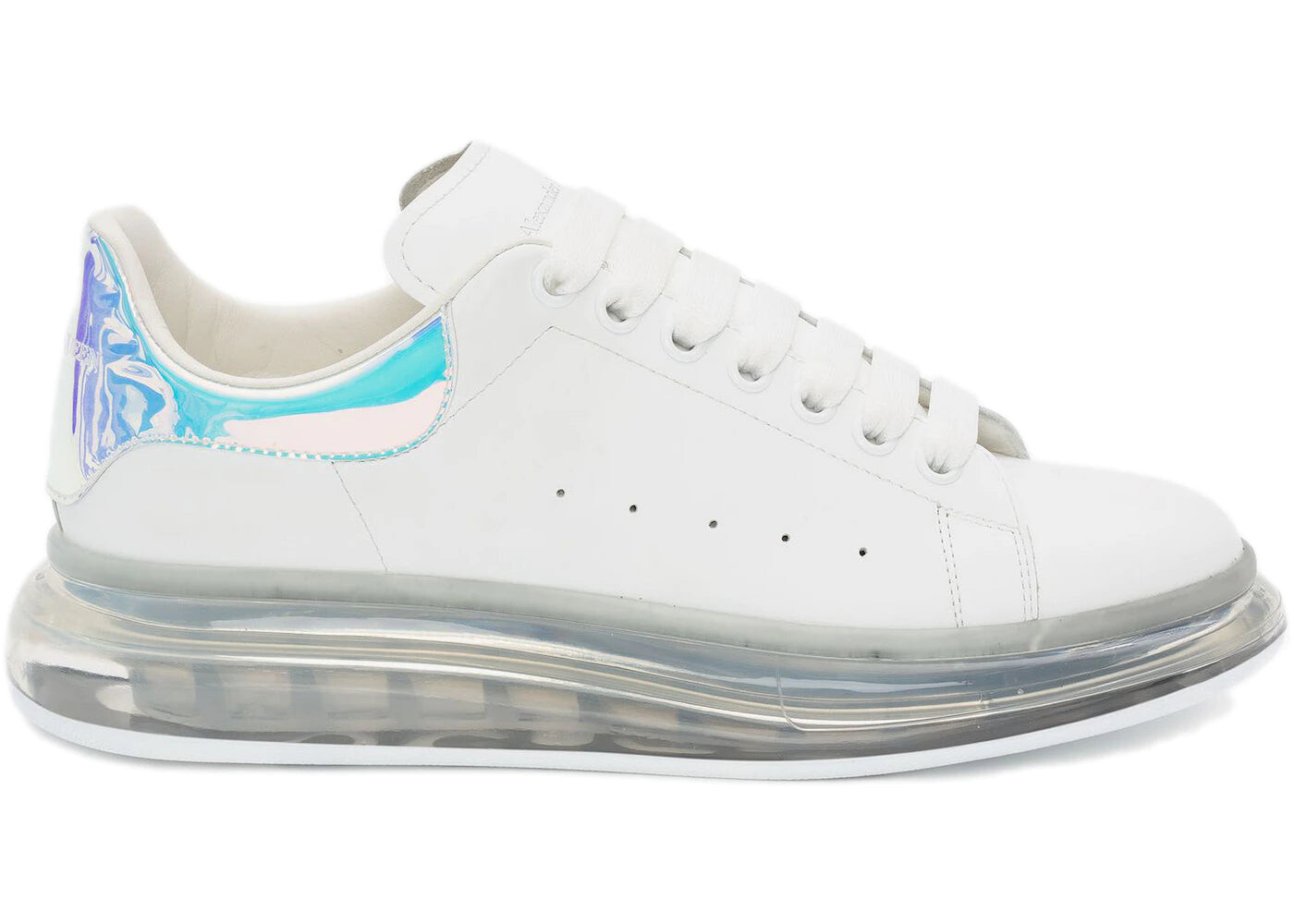 

Кроссовки женские Alexander McQueen Oversized Clear Sole Multicolor, белый