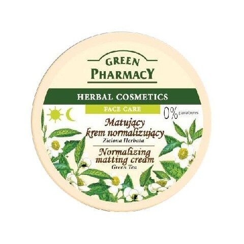 

Зеленая Аптека, Крем для лица нормализующий с зеленым чаем, 150 мл, Green Pharmacy