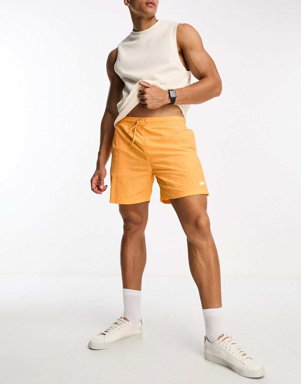 

Оранжевые шорты для плавания стандартного размера Pull&Bear