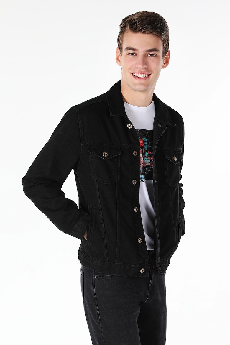 Джинсовая куртка стандартного кроя Colin'S, черный джинсовая куртка стандартного кроя colin s черный