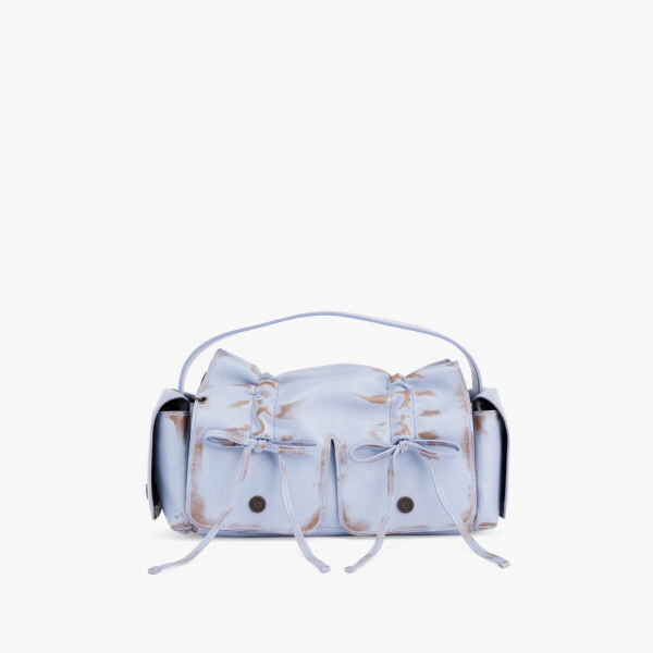 

Сумка через плечо из кожи с множеством карманов Acne Studios, сиреневый