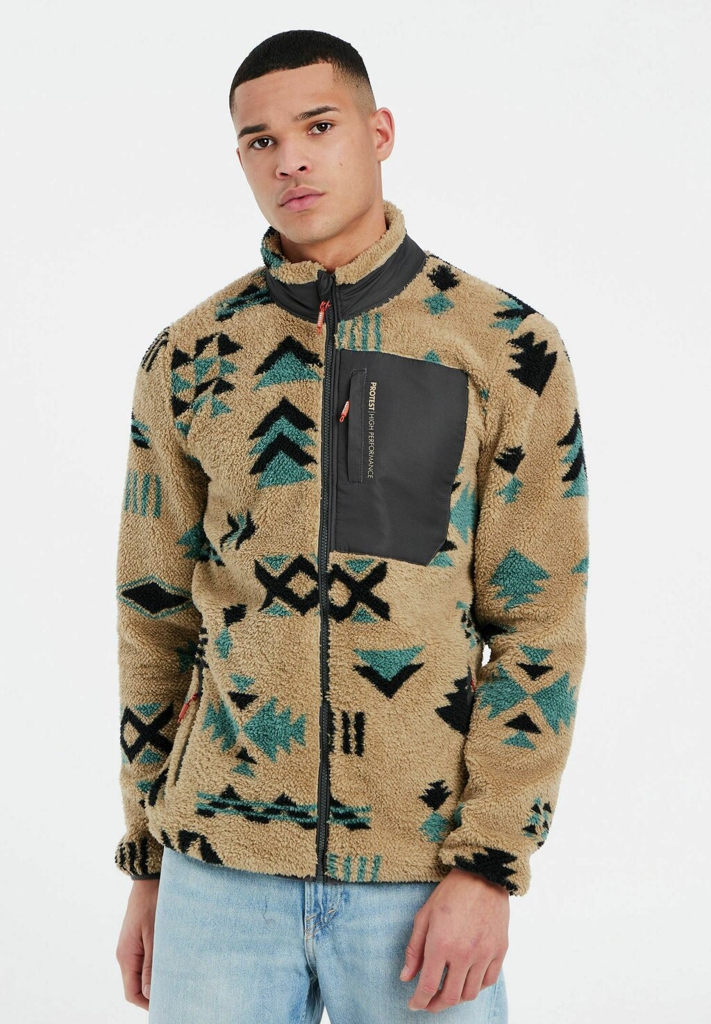 

Флисовая куртка Full Zip Protest, цвет bamboobeige