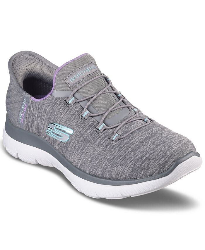 

Женские слипоны Summits — повседневные кроссовки Dazzling Haze от Finish Line Skechers, серый