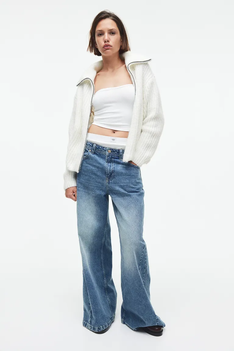 

Жилет на молнии H&M, белый