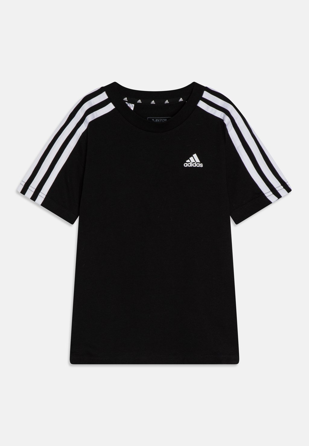 Футболка с принтом Adidas, чёрная/белая aseven чёрная футболка с принтом aseven