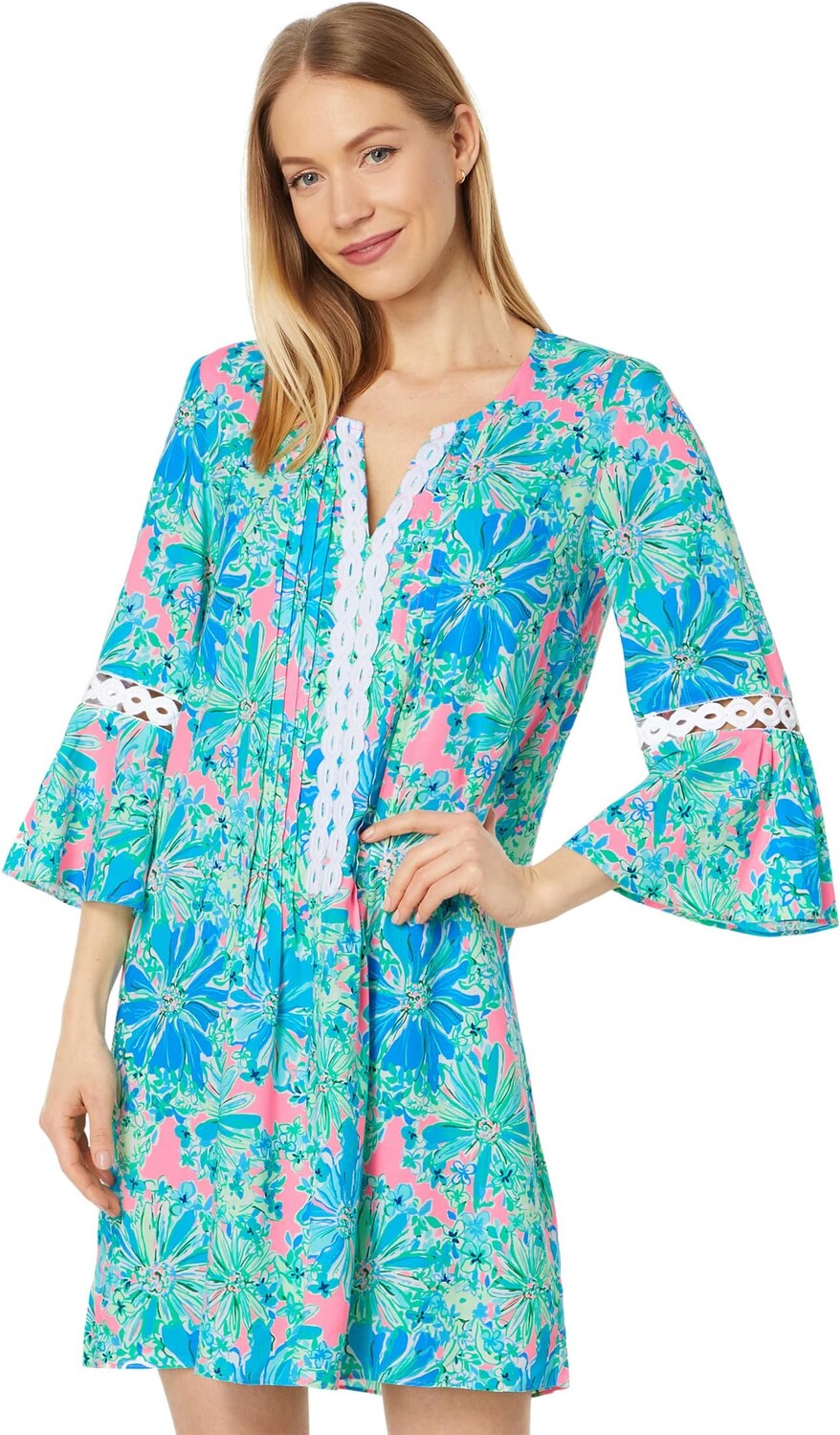 

Платье-туника Hollie Lilly Pulitzer, цвет Soleil Pink Good Hare Day
