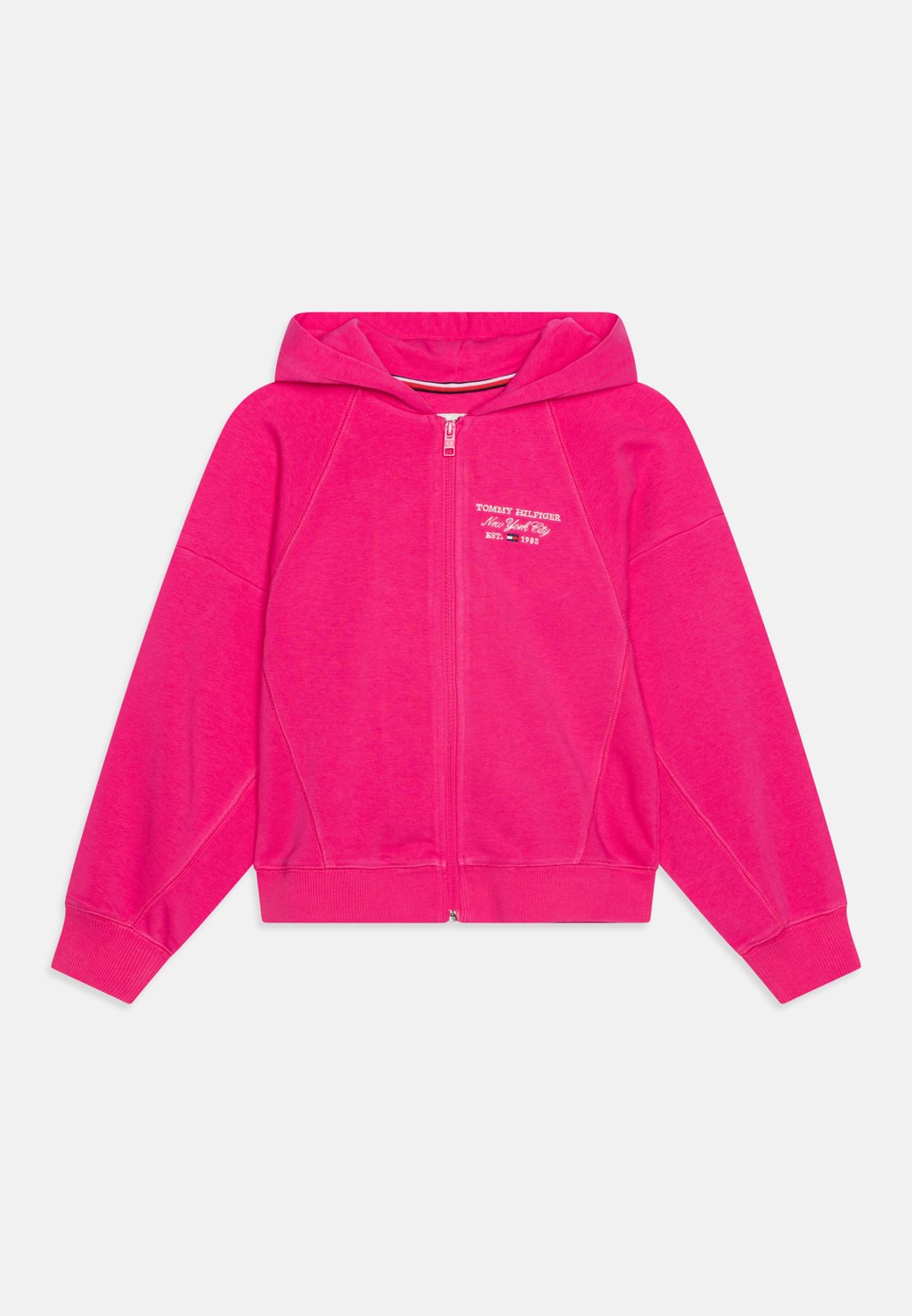 

Толстовка на молнии Script Zip Through Hoodie Tommy Hilfiger, цвет hot magenta