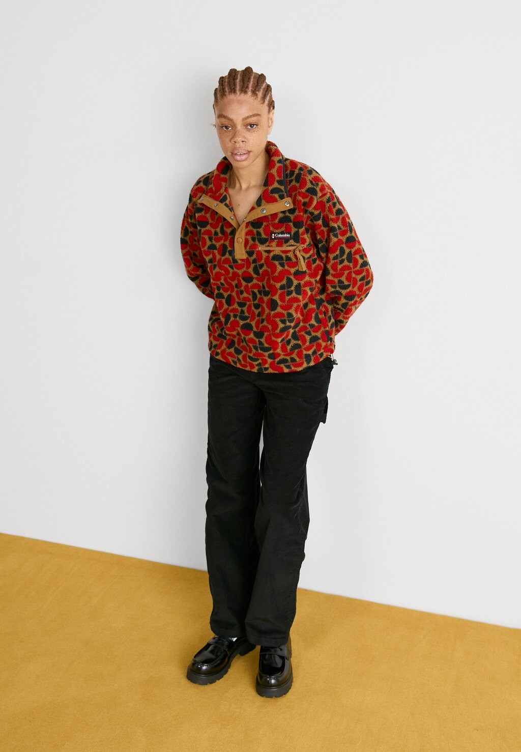 

Флисовый свитер HELVETIA™ II PRINTED CROPPED HALF SNAP Columbia, красный