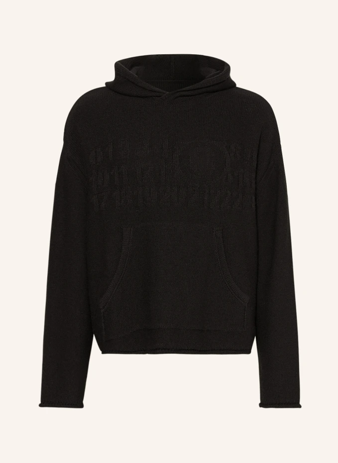 

Вязаная толстовка с капюшоном Mm6 Maison Margiela, черный