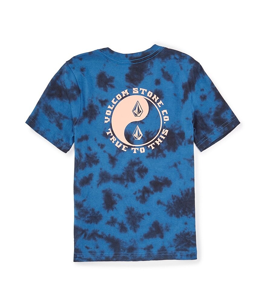 

Футболка Volcom Little Boys 2T-7 с короткими рукавами Counterbalance Dye, синий