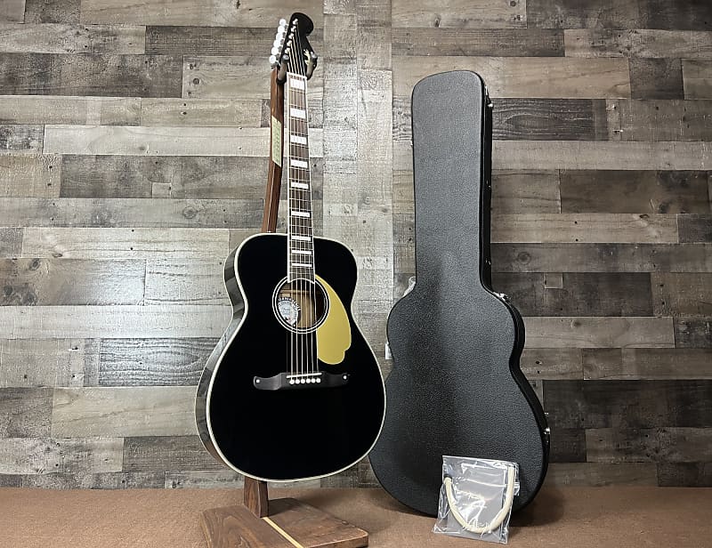 Акустическая гитара Fender Malibu Vintage Acoustic-Electric Guitar - Black