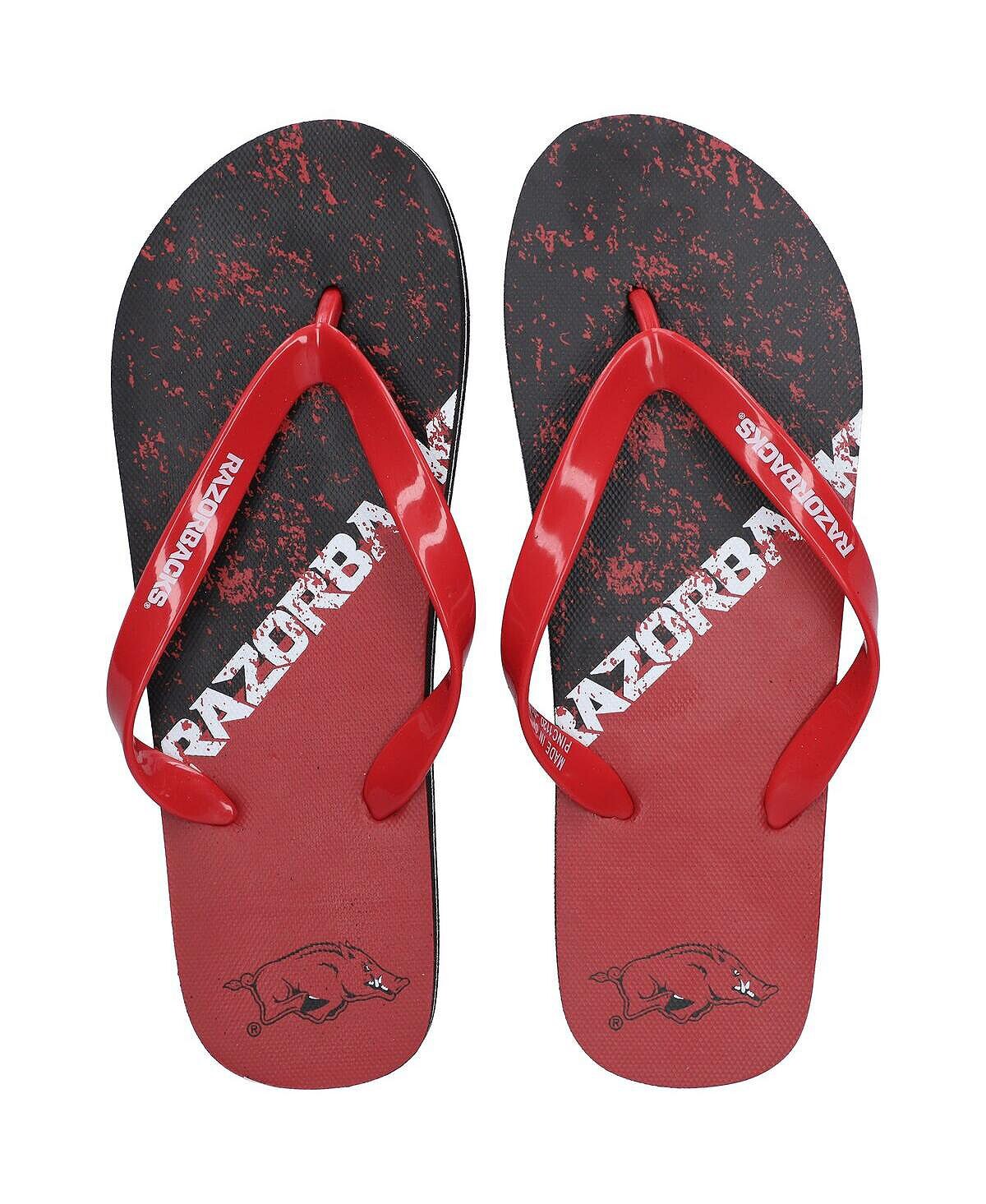 

Мужские и женские шлепанцы Arkansas Razorbacks с большим логотипом FOCO