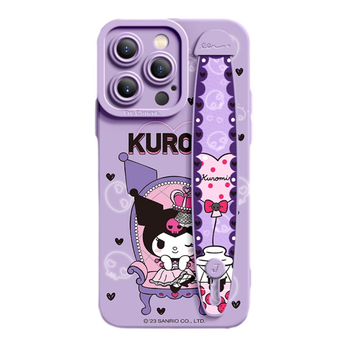 

Чехол для телефона Sanrio, Cool Black Bad Laugh Kulomi