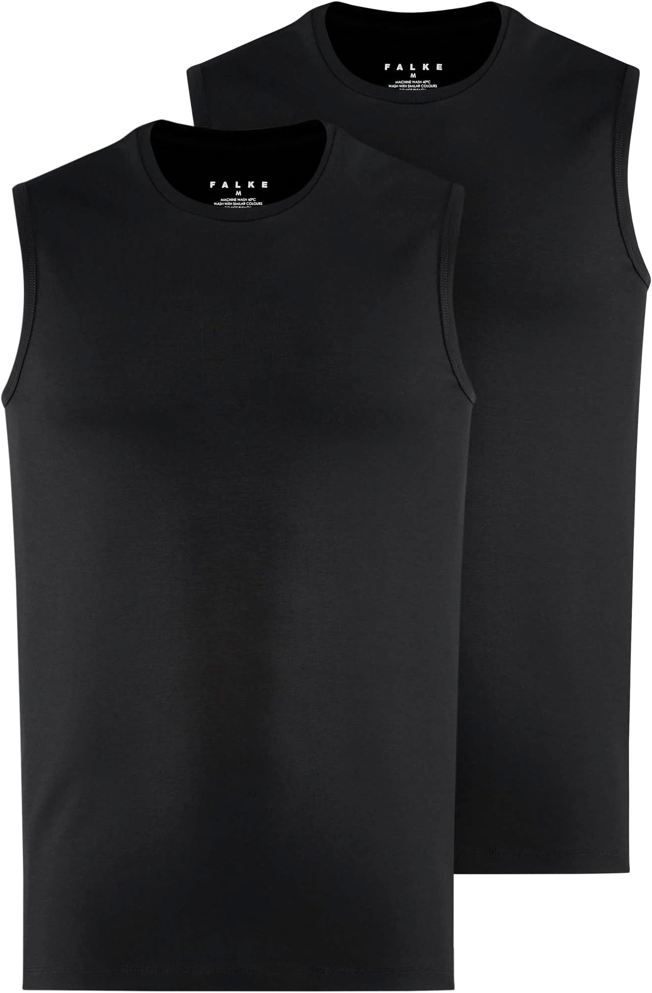 

Топ Daily Comfort Crew Neck Muscle Shirt 2-Pack Falke, цвет Black (Black 3000)