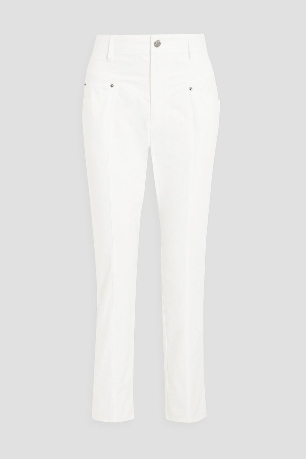 

Узкие брюки Lorrick из хлопка ISABEL MARANT, белый