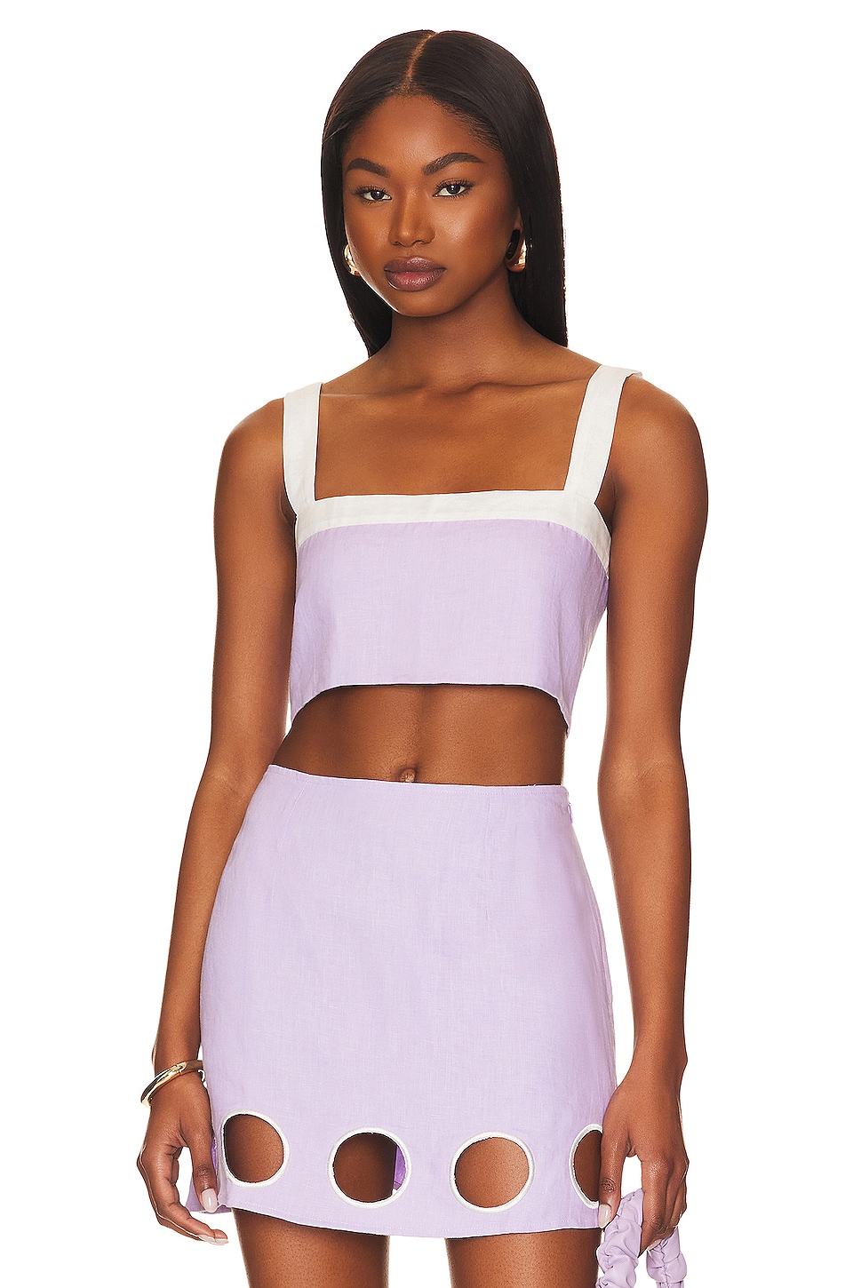 Топ CIN CIN Twiggy Crop, цвет Periwinkle