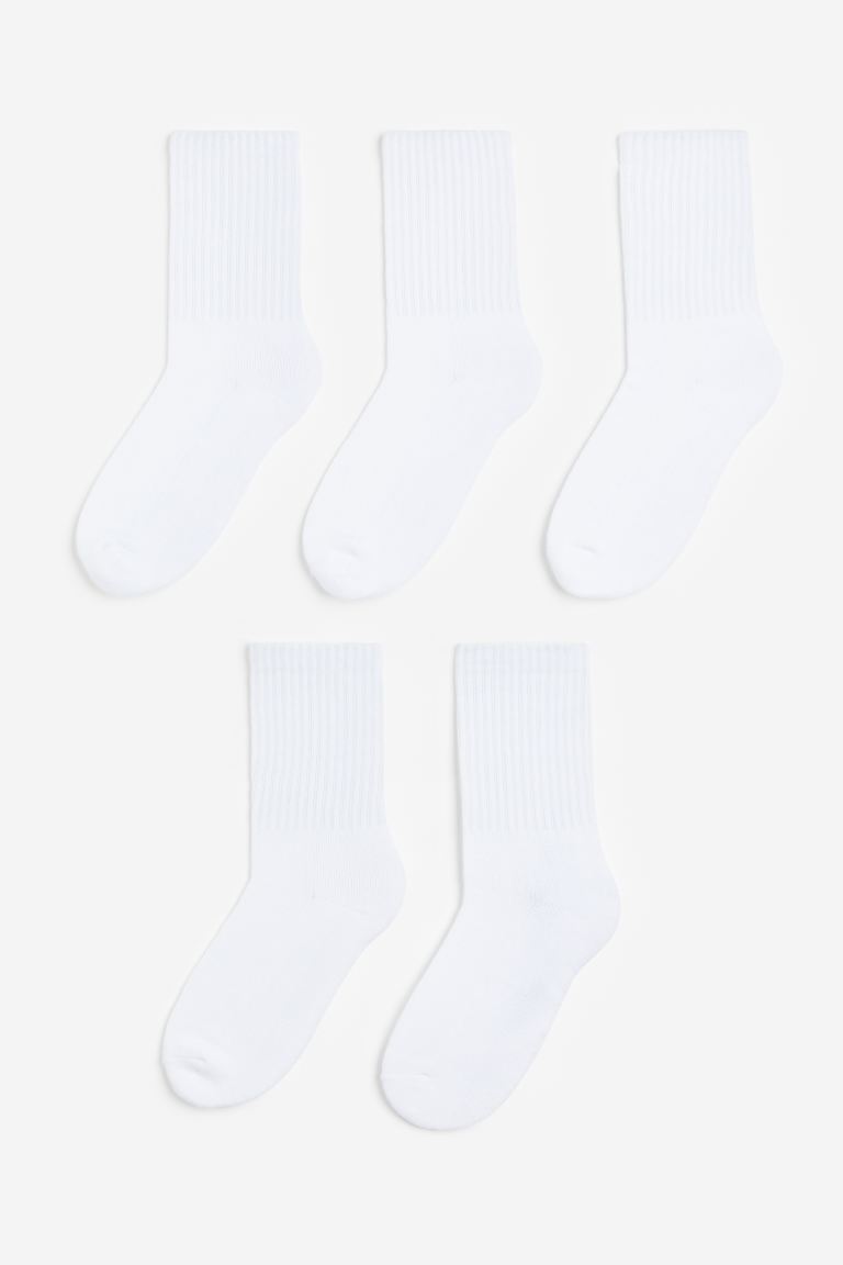 5 резиновых вязаных носков H&M