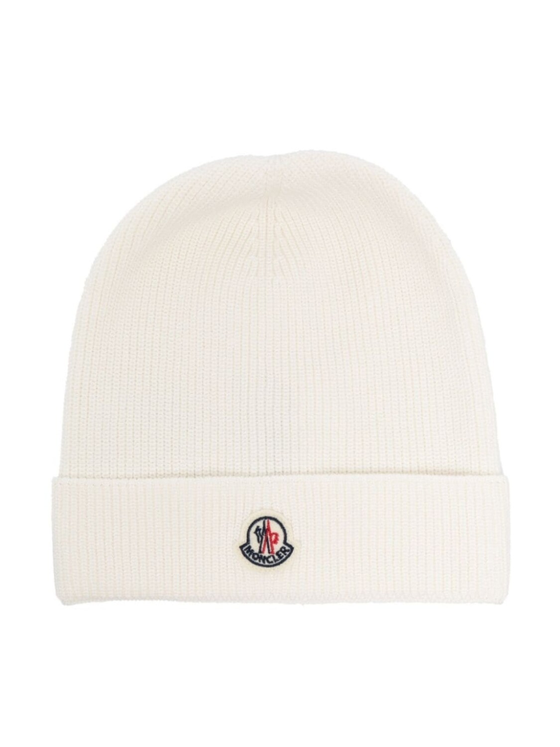 

Moncler Enfant шапка бини с нашивкой-логотипом, белый