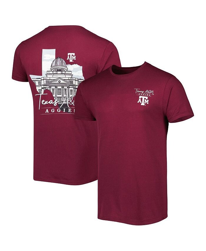

Мужская темно-бордовая футболка Texas A&M Aggies Hyperlocal Image One, красный
