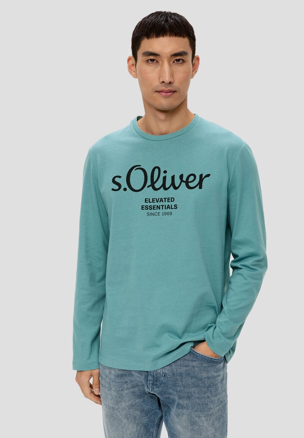 

Рубашка с длинным рукавом s.Oliver, цвет helles türkis