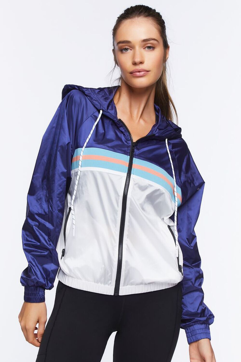 

Ветровка Active с капюшоном Forever 21, нави