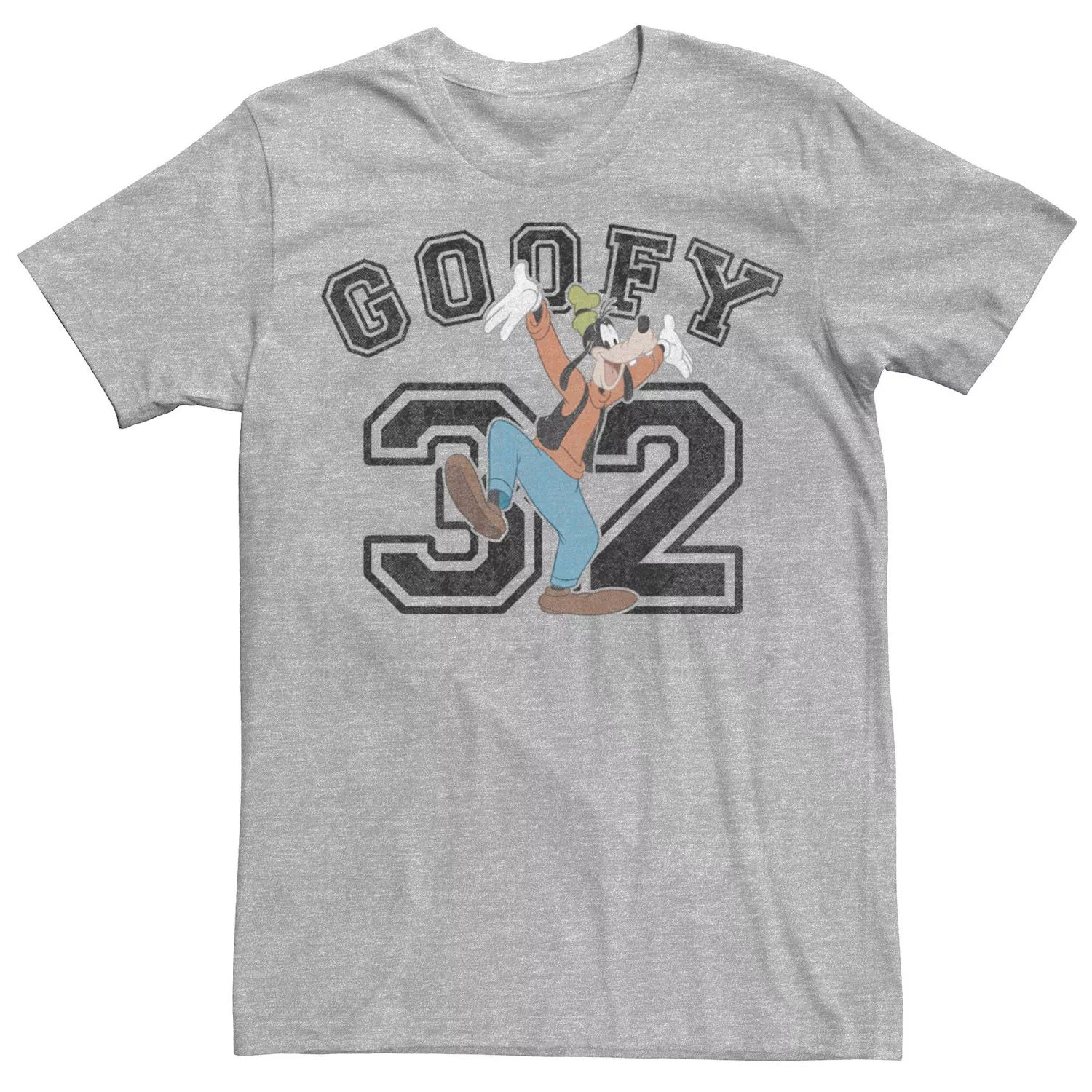 Мужская футболка Disney Goofy Varsity Text #32 с портретом Licensed Character