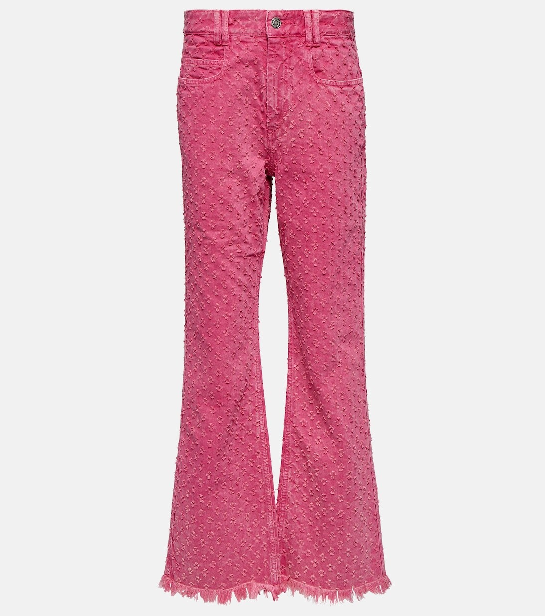 

Джинсы прямого кроя с завышенной талией ISABEL MARANT, розовый