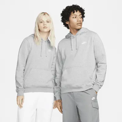 

Худи Nike Sportswear Club Fleece, серый/белый