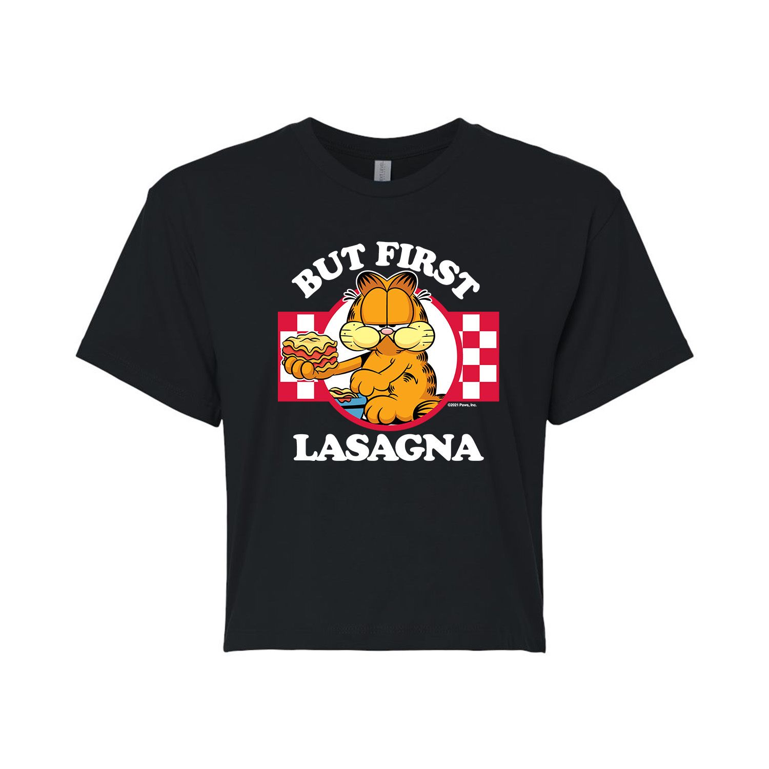 Укороченная футболка Garfield Lasagna для юниоров Licensed Character игра garfield lasagna party для playstation 4