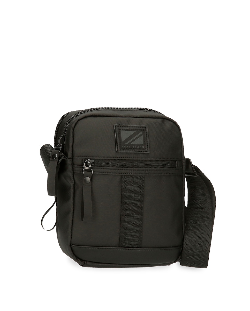 цена Мужская сумка через плечо Hoxton среднего размера с двумя отделениями черного цвета Pepe Jeans, черный