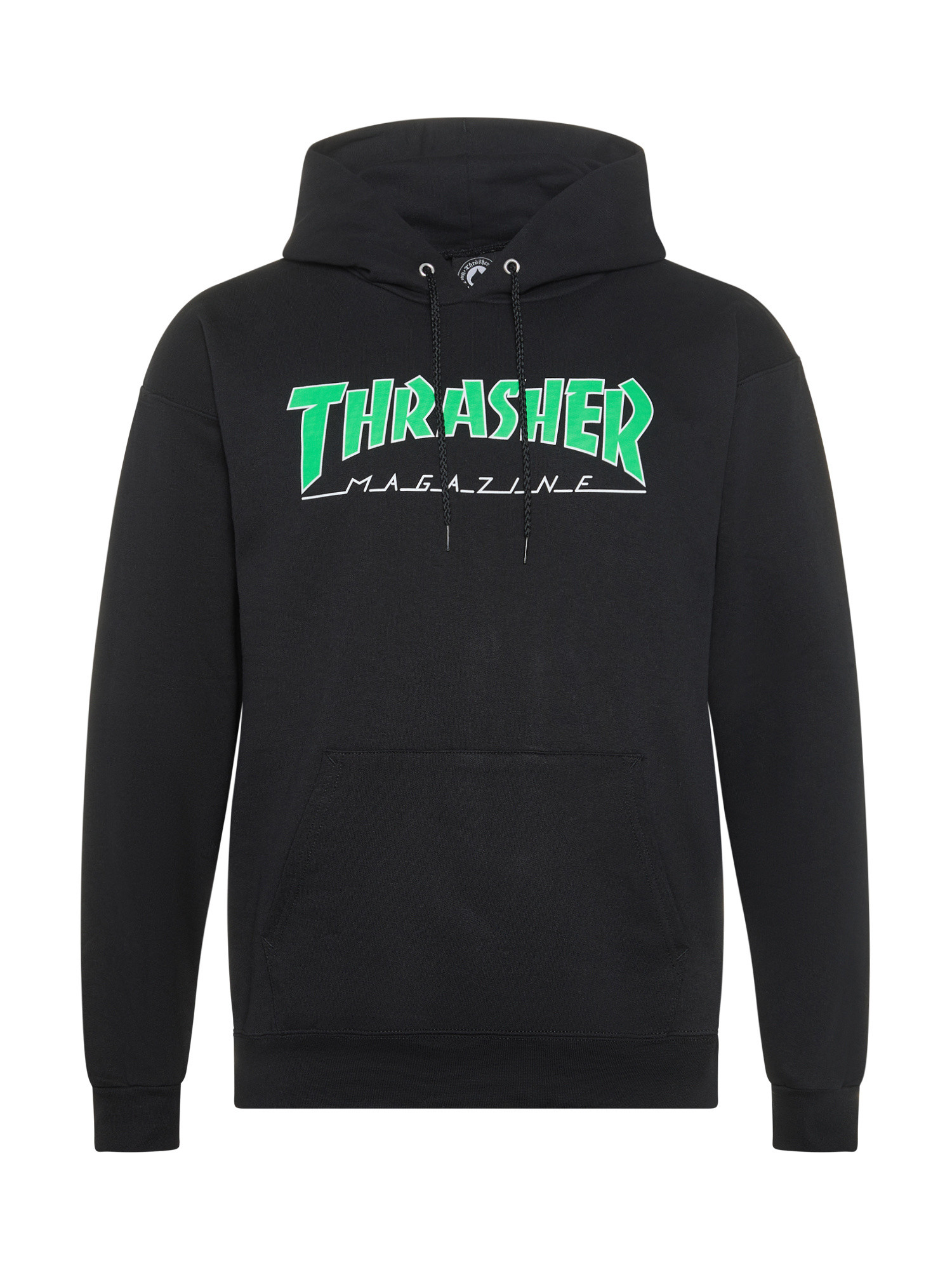Thrasher худи с контурным логотипом, черный
