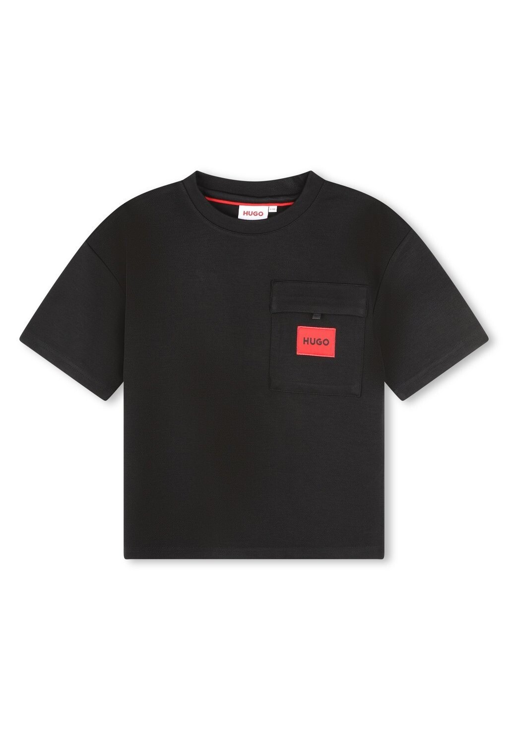 

Футболка с принтом SHORT SLEEVES HUGO Kids, цвет black