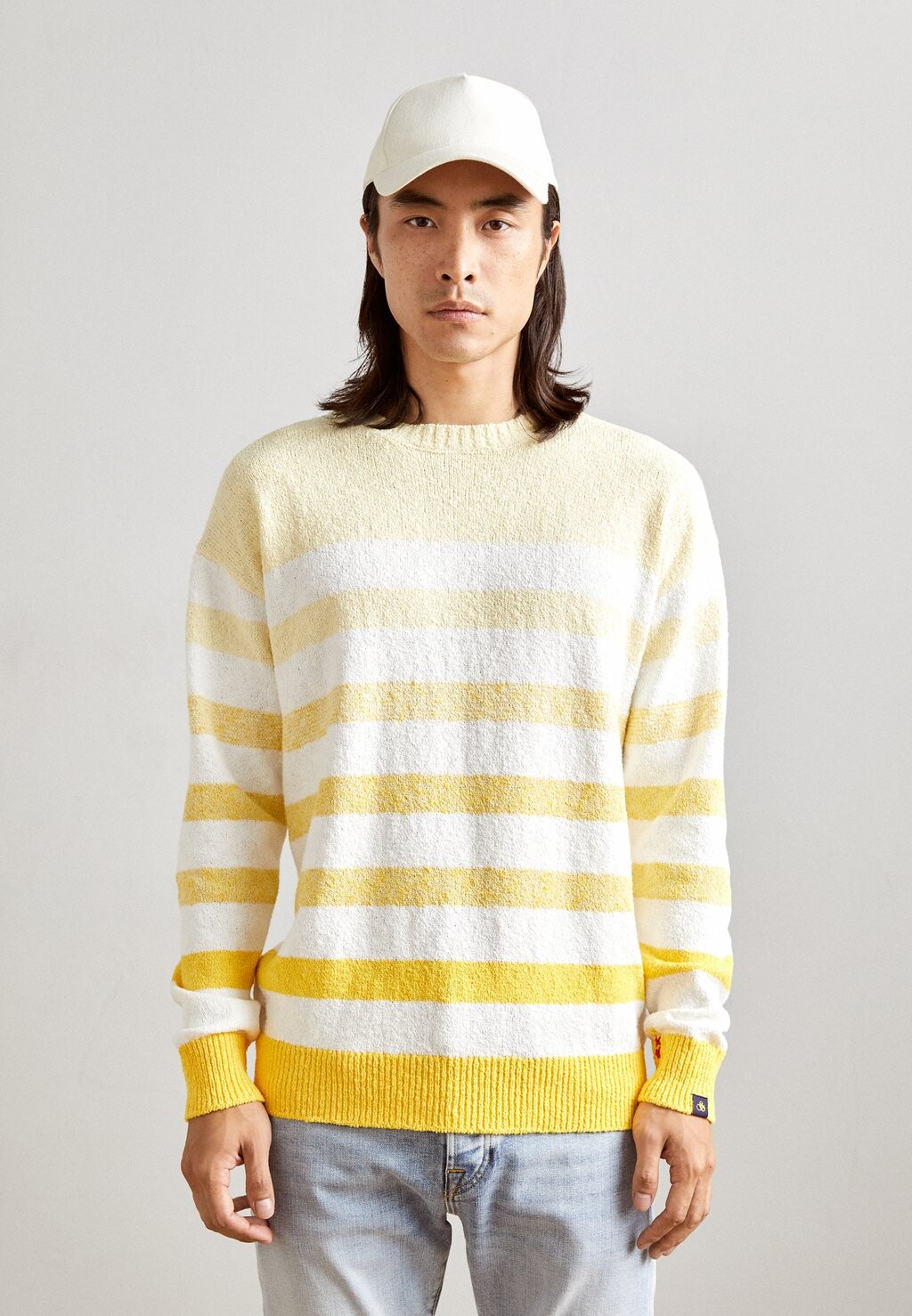 Вязаный свитер RELAXED CREWNECK Scotch & Soda, цвет nautical yellow вязаный джемпер essential crewneck scotch