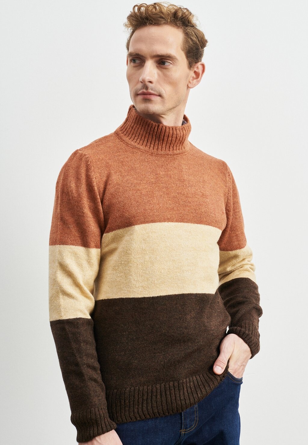 

Вязаный свитер STANDARD FIT MOCK TURTLENECK AC&CO / ALTINYILDIZ CLASSICS, цвет Standard Fit Knitwear Mock Turtleneck