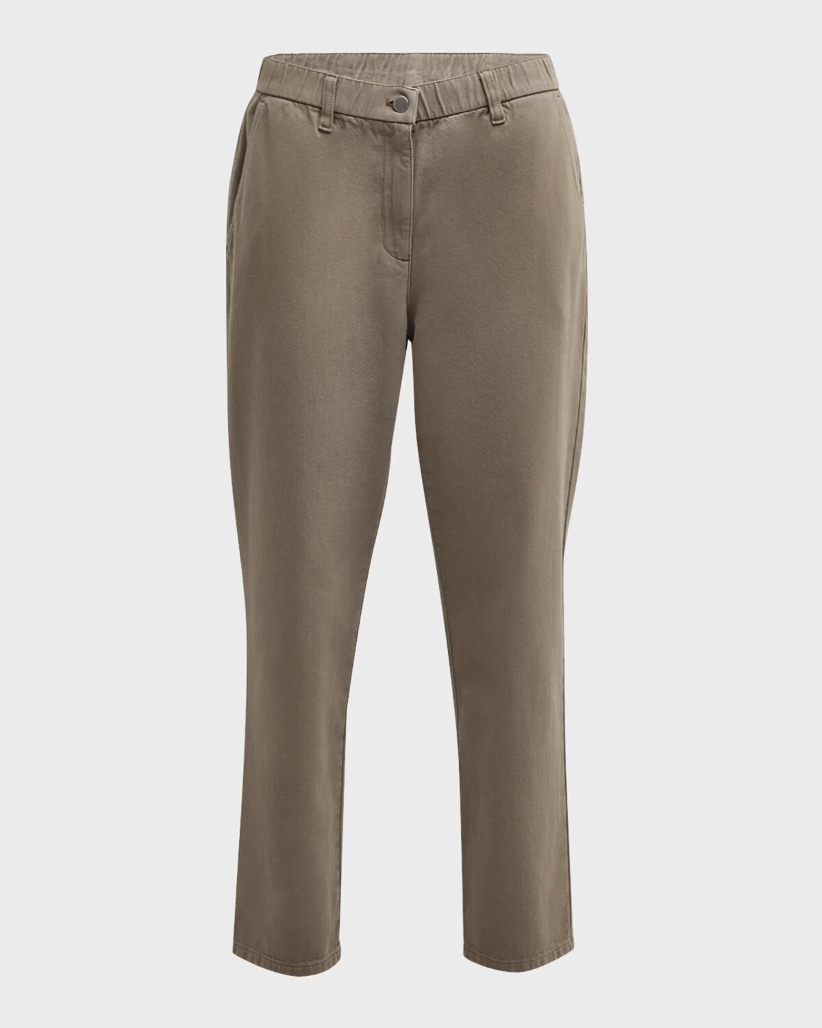 

Укороченные брюки Petite из органического хлопка Eileen Fisher, цвет Reed
