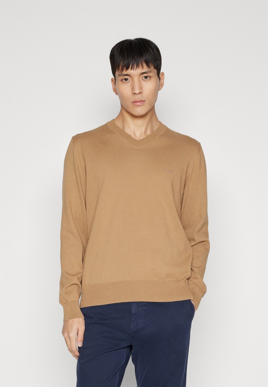 

Вязаный свитер PACELLO BOSS, цвет medium beige