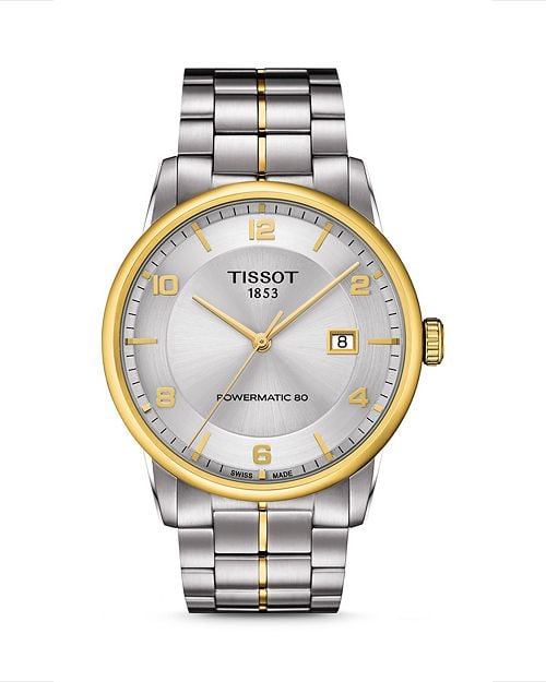 

Роскошные часы, 41 мм Tissot, цвет Silver