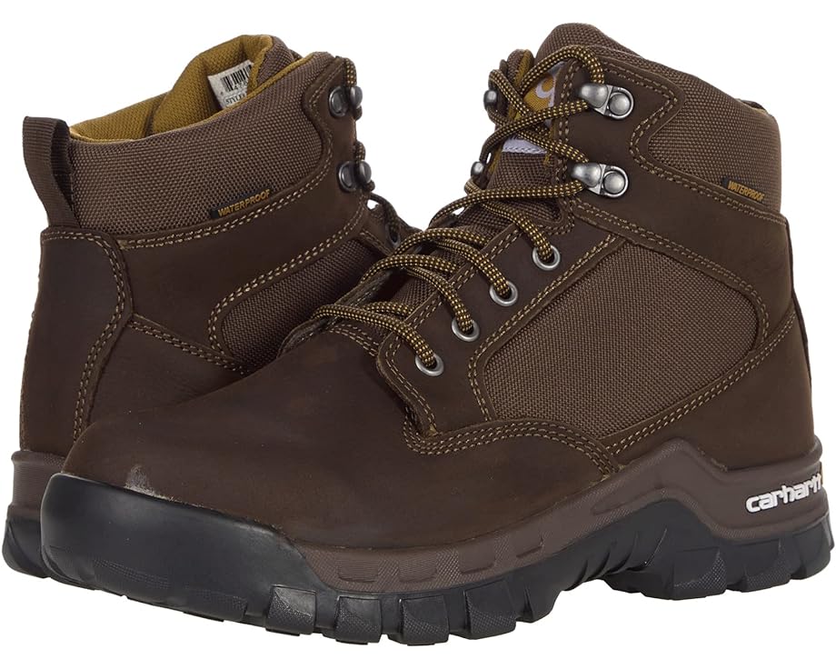 Ботинки Carhartt Rugged Flex 6 Waterproof Soft Toe, цвет Chocolate Brown Oil Tanned