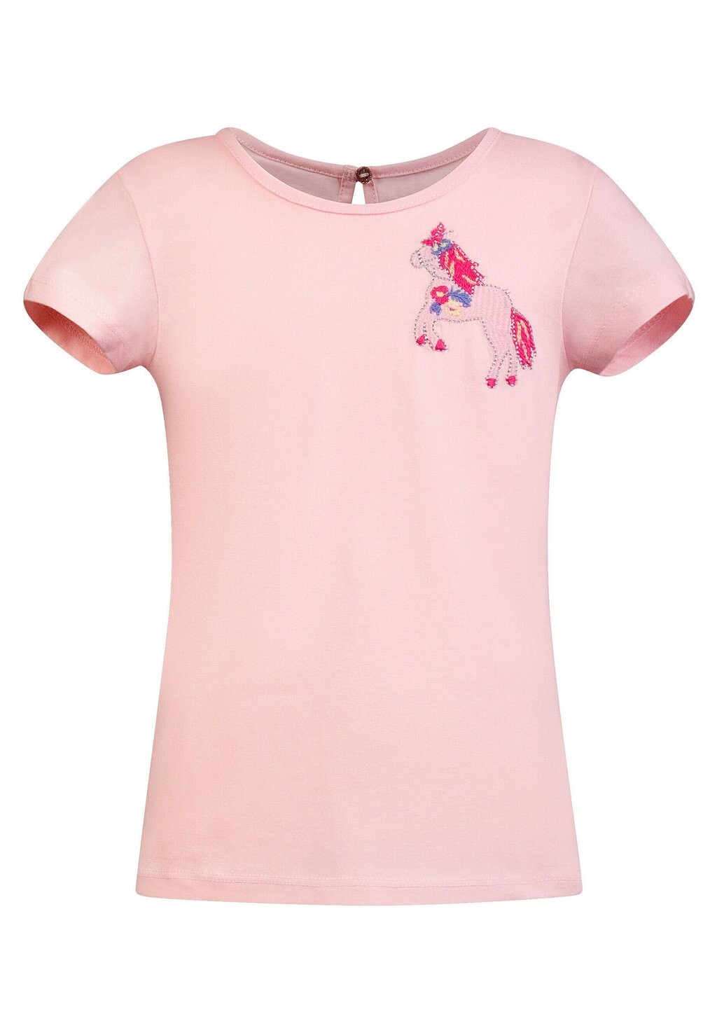 

Футболка с принтом PFERDCHEN happy girls, цвет rose