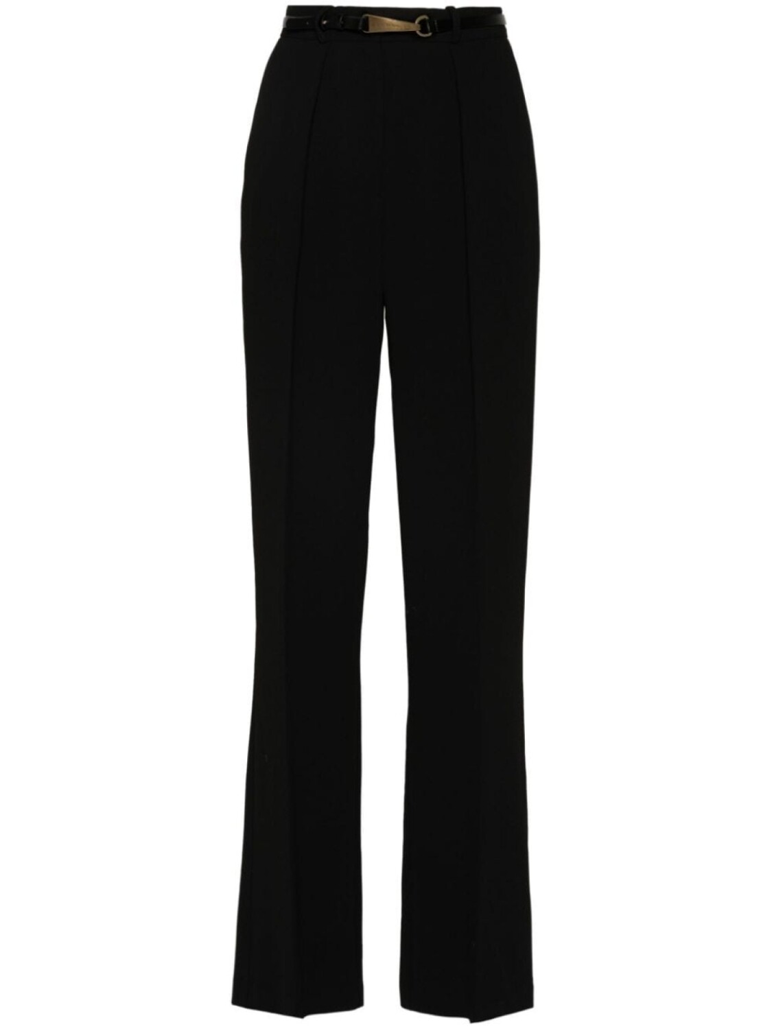 

Прямые брюки с поясом Elisabetta Franchi, черный