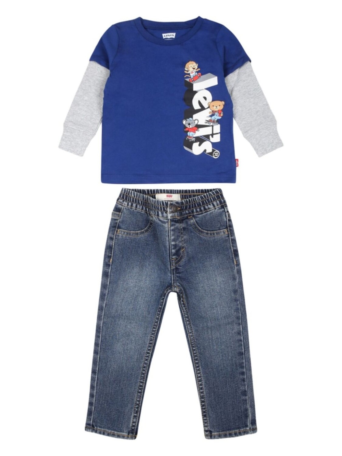 

Комплект джинсов с логотипом Levi's Kids, синий