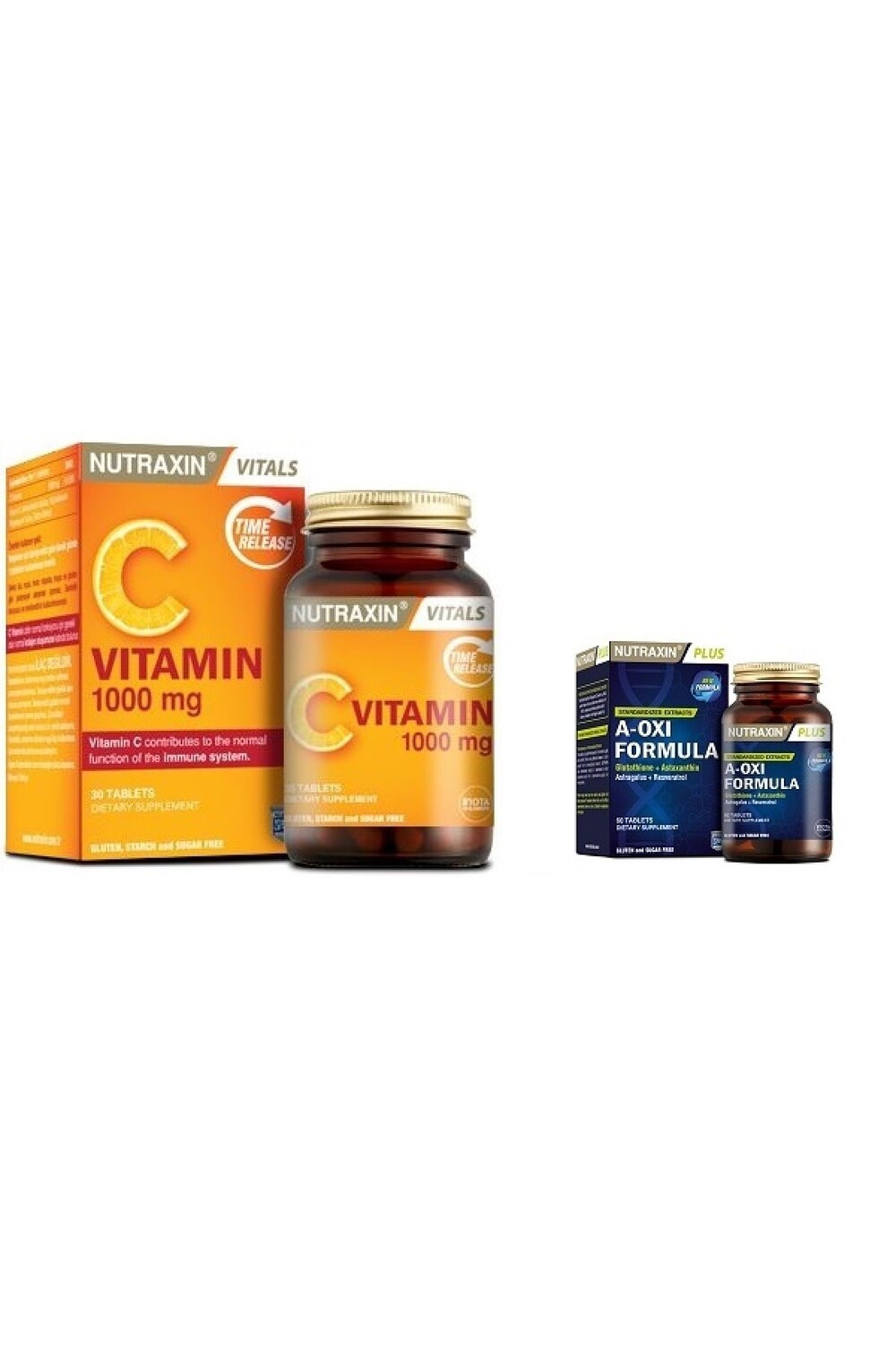 

Nutraxin Витамин С 30 таблеток и формула A-окси