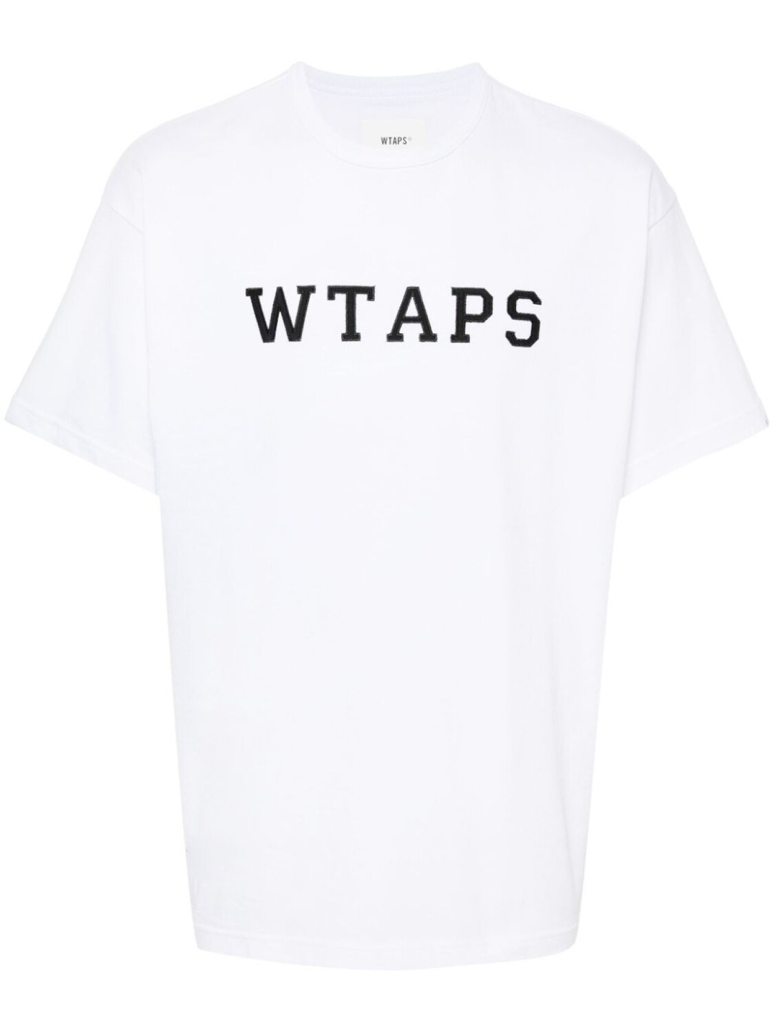 

WTAPS футболка с нашивкой-логотипом, белый