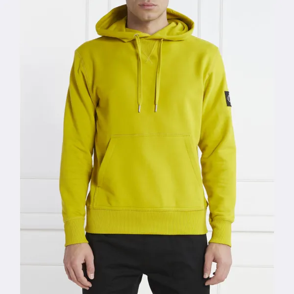 

Толстовка обычного кроя со значком Calvin Klein, желтый
