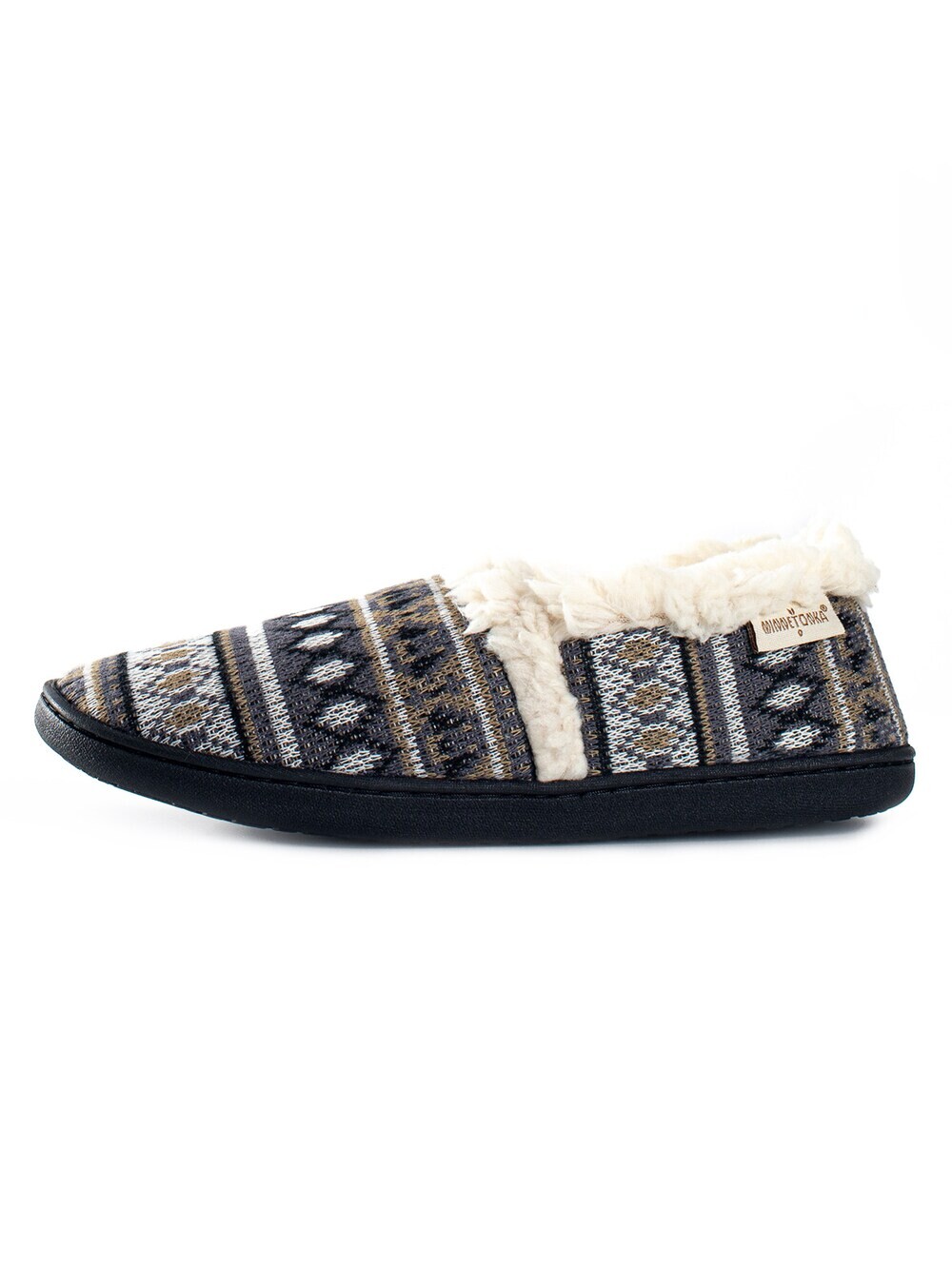 

Домашние тапочки Minnetonka Dina, коричневый/серый